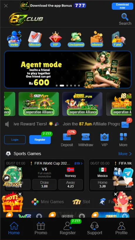 87 Club Game Overview