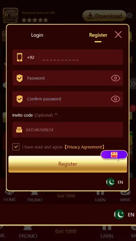H789 Game Login